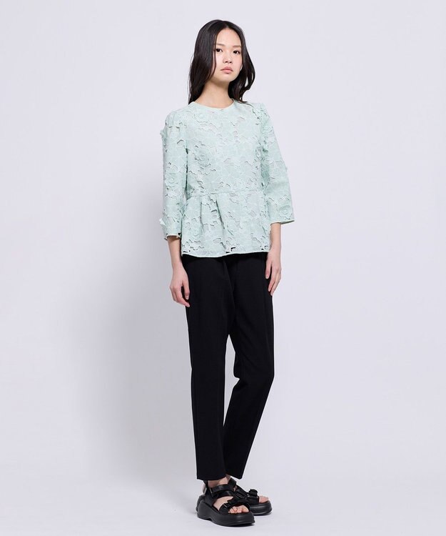 TOCCA FLOATING FLOWER ブラウス ライトグリーン系