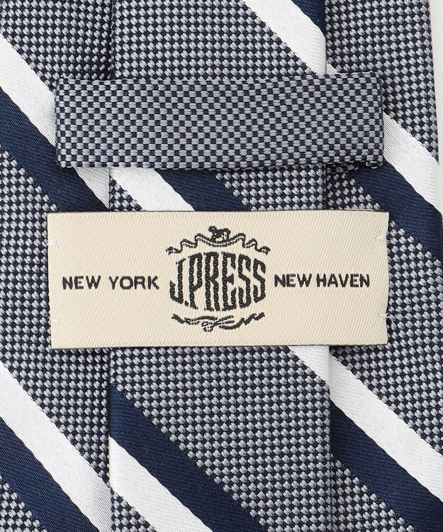 J.PRESS MEN 【フレッシャーズにもおすすめ】レジメンタル ネクタイ グレー系1