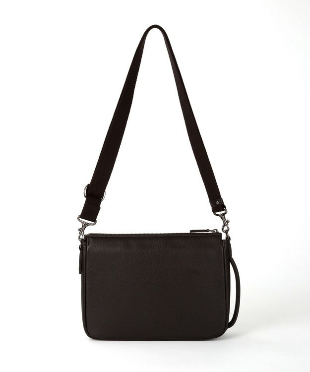 ACE BAGS & LUGGAGE LO HOMME PRESSE アルカイックソフト 本革 横型ショルダーバッグ 71784 ロ・オム・プレッセ ブラック