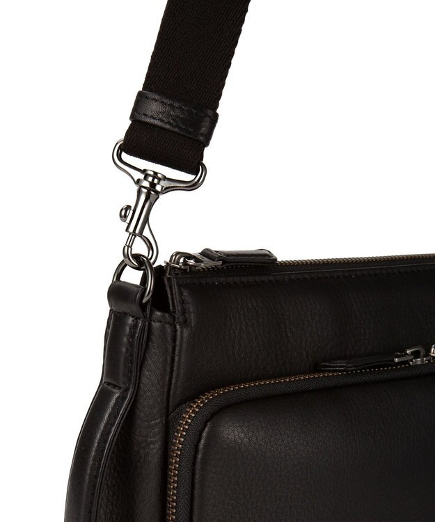 ACE BAGS & LUGGAGE LO HOMME PRESSE アルカイックソフト 本革 横型ショルダーバッグ 71784 ロ・オム・プレッセ ブラック