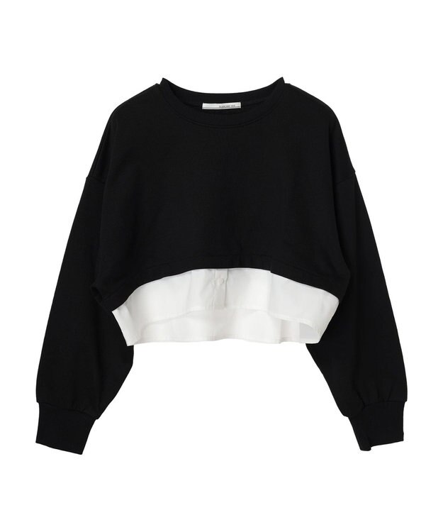 Green Parks ・ＥＬＥＮＣＡＲＥ　ＤＵＥレイヤードウラケプルオーバー Black