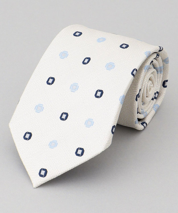 GOTAIRIKU 【日本製】ネクタイ_小紋柄 アイボリー系8