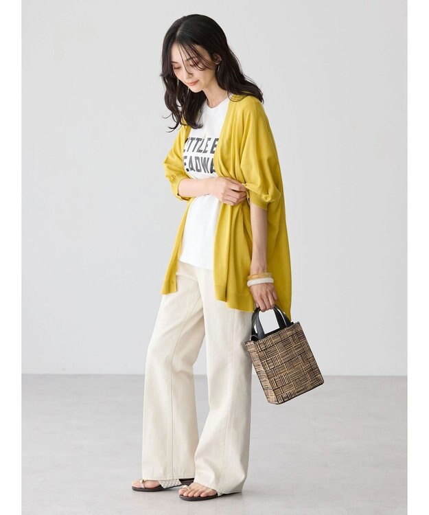 AMERICAN HOLIC ＵＶカットポンチョニットカーディガン Yellow