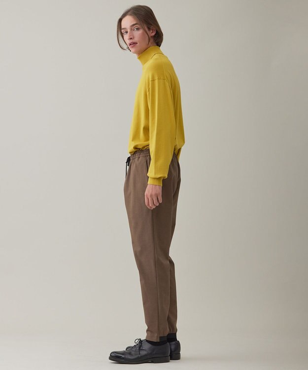 UNFILO MENS スタイリッシュ タートルネック ニット マスタード