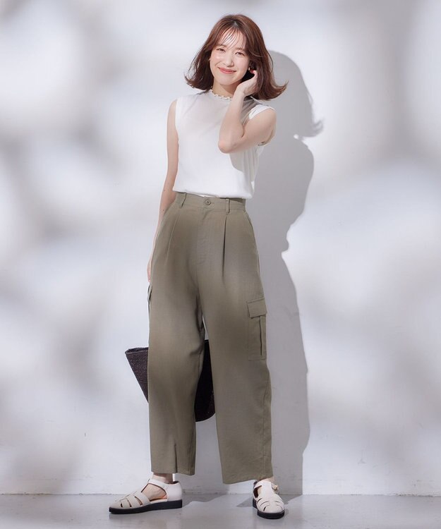 ANY メローノースリーブTシャツ オフ