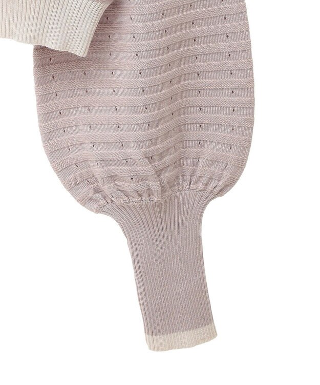 earth music&ecology 配色バックリボンプルオーバー Pink Beige