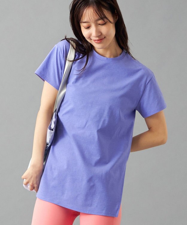 Chacott Chacott BALANCE EasyCare+ スリットTシャツ ヒヤシンス