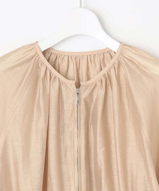 Feroux 【洗える】シアー ブルゾン ベージュ系