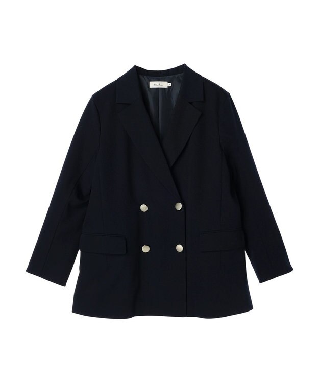 earth music&ecology ダブルテーラードジャケット Navy