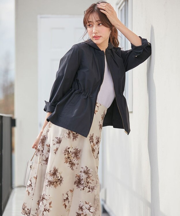 ANY SIS S 【WEB・一部店舗限定】ドロスト マウンテン パーカー ネイビー