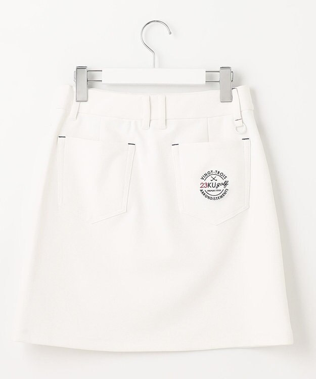 23区GOLF 【WOMEN】】トリコットツイル ベーシックスカート ホワイト系