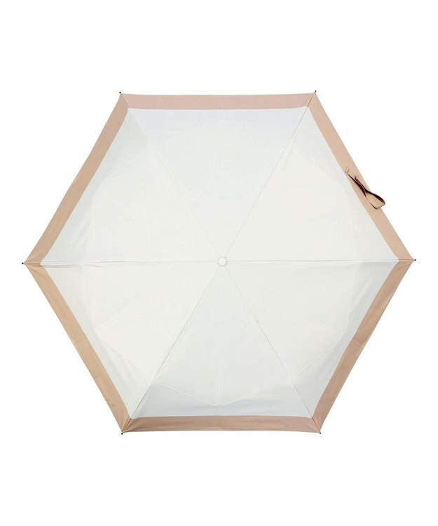 MOONBAT 【遮光100％/３秒で折りたためる日傘】晴雨兼用 折りたたみ傘 ウラワザ バイカラー ベージュ