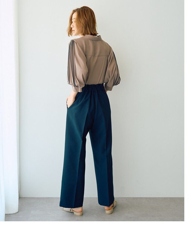 YECCA VECCA サイドベルテッドパンツ Navy