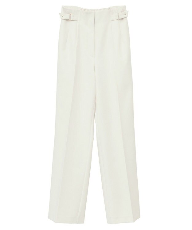 YECCA VECCA サイドベルテッドパンツ Ivory