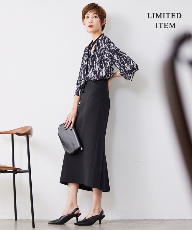 ICB 【WEB限定・洗える】 ヘヴィダンボール スカート ブラック系