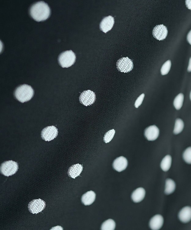 YECCA VECCA ドット柄バルーンキャミワンピース Black