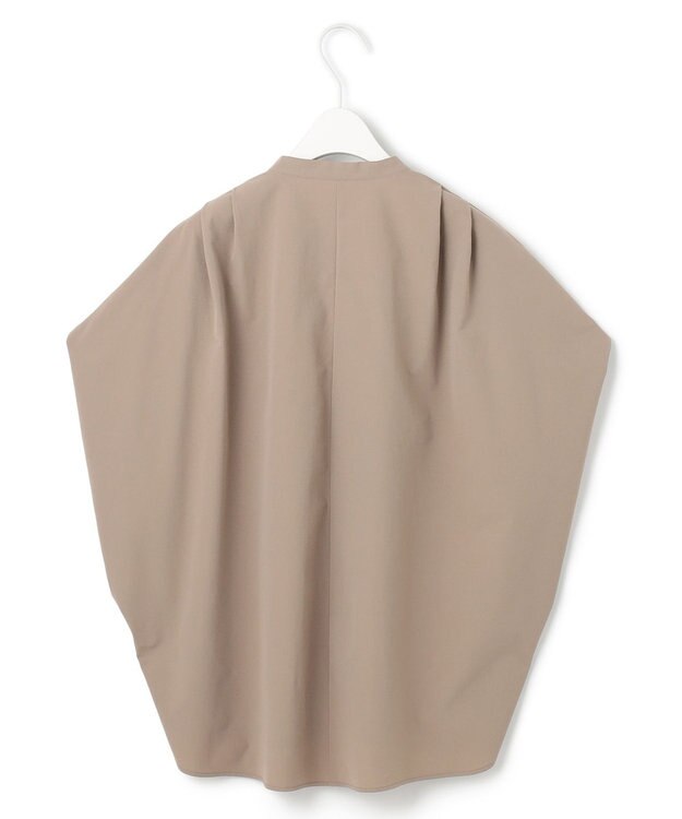 ICB 【接触冷感・UVカット・洗える】ヴィンテージスパンブロード デザインブラウス クリームブラウン系