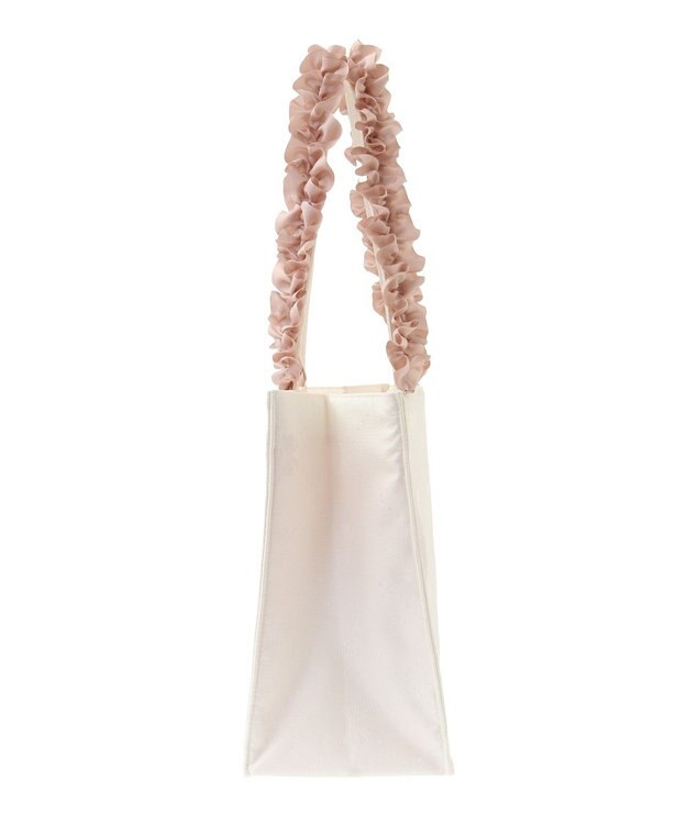 Maison de FLEUR リボン柄ジャカードスクエアトートMバッグ Ivory