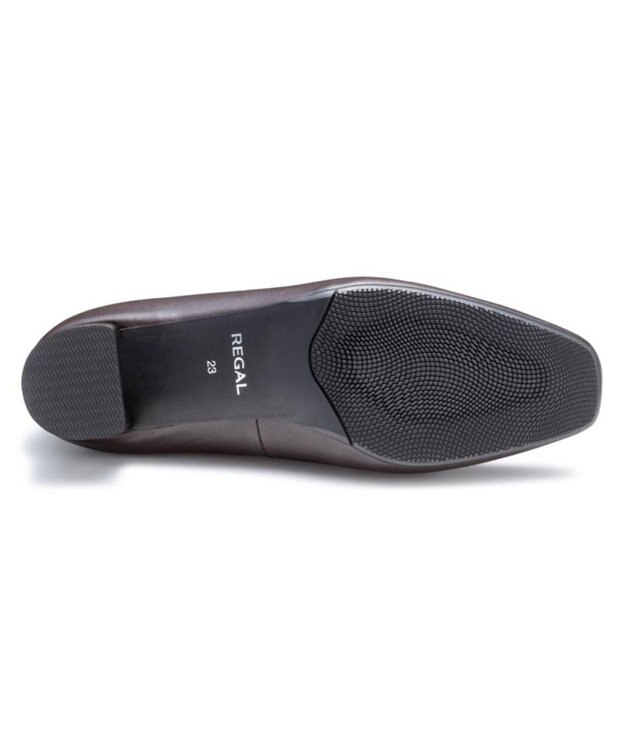 REGAL FOOT COMMUNITY 【リーガルレディース】F57R 晴雨兼用ヒールローファー パンプス ダークブラウンアイボリー