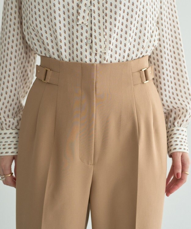 YECCA VECCA サイドベルテッドパンツ Beige