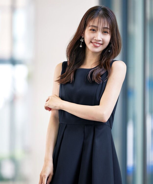 Tiaclasse L 【洗える】ボレロ＆ワンピースセット ネイビー