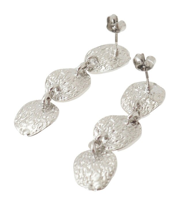 AMERICAN HOLIC ニュアンスプレートスイングピアス Silver