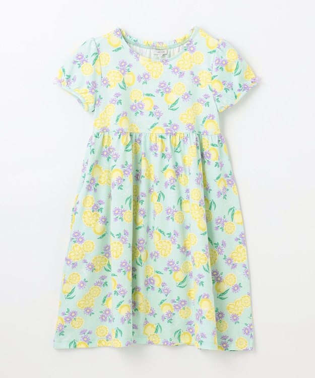 ANY KIDS カットソー  サマー ワンピース ミントレモン