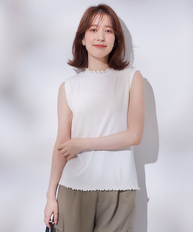 ANY メローノースリーブTシャツ オフ