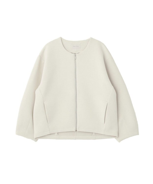 Green Parks ＺＩＰカラーブルゾン Ecru
