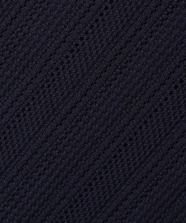 自由区 【ワコールコラボ】【カタログ掲載・洗える】レーシーニット ドレス ネイビー