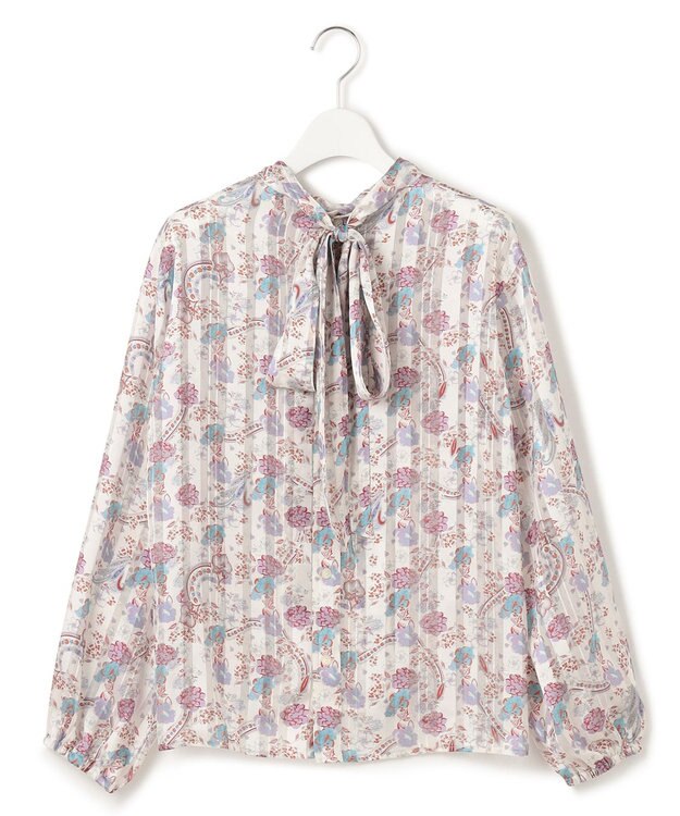 J.PRESS YORK STREET 【WOMEN】ボウタイブラウス ホワイト系5