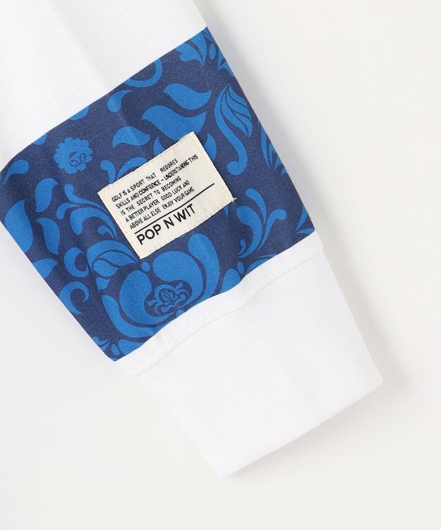 PW CIRCULUS 【吸水速乾 / UVカット / ストレッチ】【MEN】ラガーシャツ ゴルフ ネイビー系1