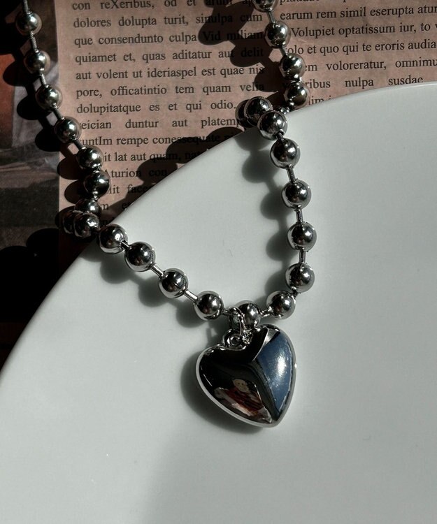 WEGO LBIGモチーフボールチェーンネックレス 柄3