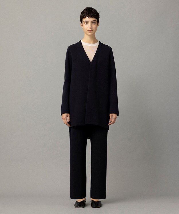 NAVE 【xNAVE】川上桃子コラボ ニットジャケット ネイビー系