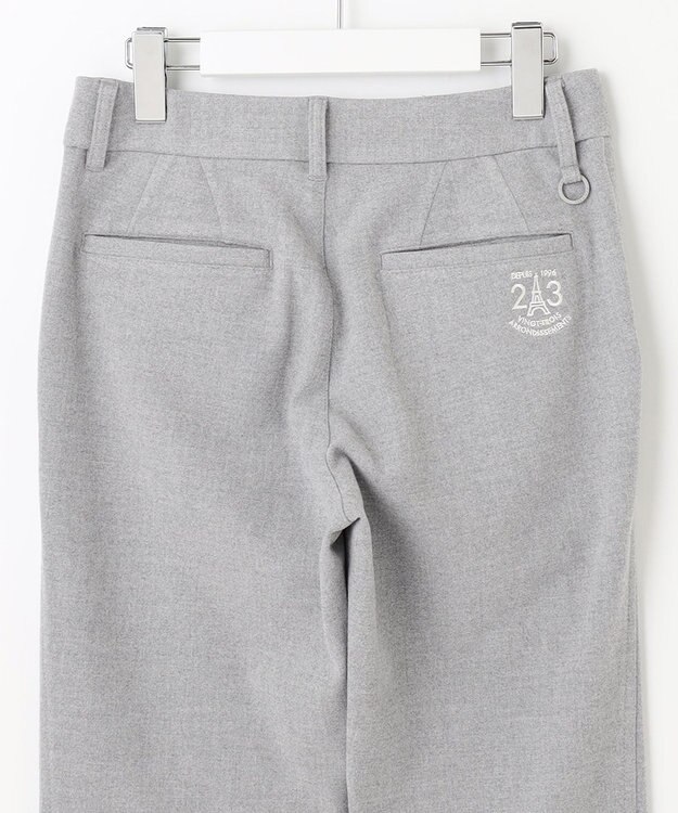 23区GOLF ウールライクなキレイ見えボトムス【WOMEN】【ストレッチ】ＴＲストレッチ ベーシックパンツ ライトグレー系