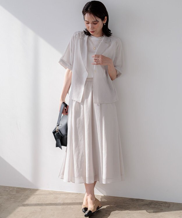 組曲 S 【先行予約】カラーボイル スカート エクリュ系