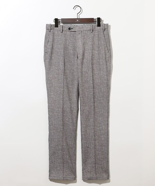 JOSEPH ABBOUD 清涼感【ウエストも伸びる!/弱撥水/イージーケア/軽量/ストレッチ】クールピケ パンツ グレー系