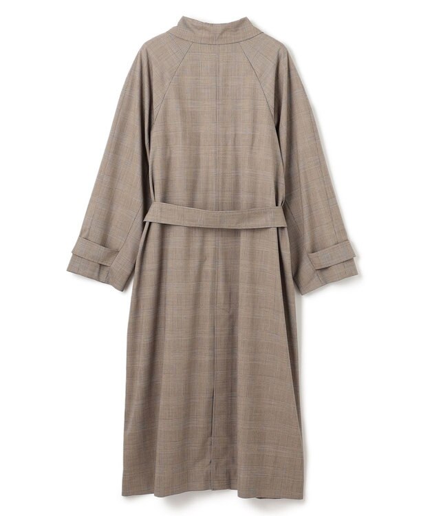 BEIGE， MER / グレンチェックコート Beige
