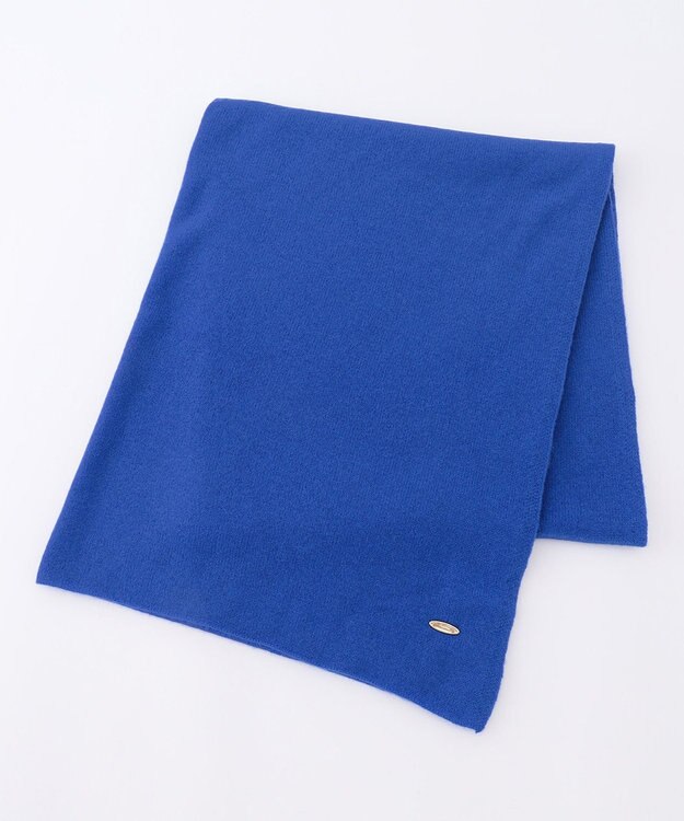 23区 ピュアカシミヤ ストール ブルー系