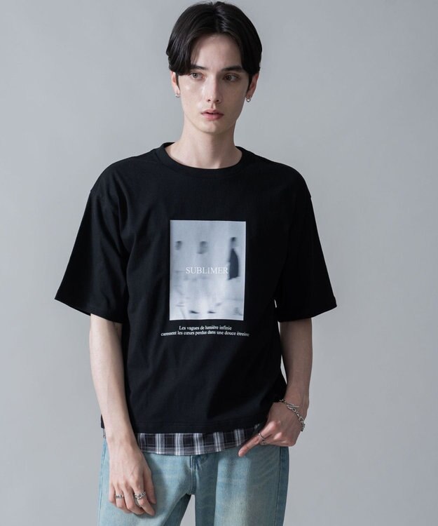 WEGO チェックドッキングT（SS） ブラック