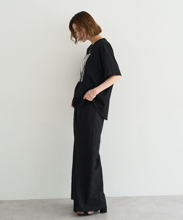 YECCA VECCA 【UVカット】フォトプリントTee Black