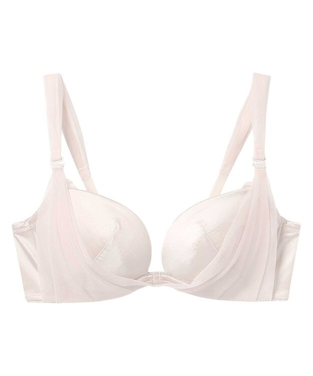 AMPHI ブラジャー 【NAILS INCコラボ】谷間をつくる 脇スッキリ 軽いつけごこち Gカップまで対応 大きいサイズ ブラ BLH303 アンフィ／ワコール カカオ