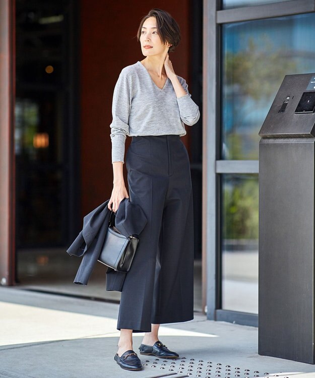 自由区 【Sサイズ有】360°FREE ウォッシャブル パンツ ネイビー系