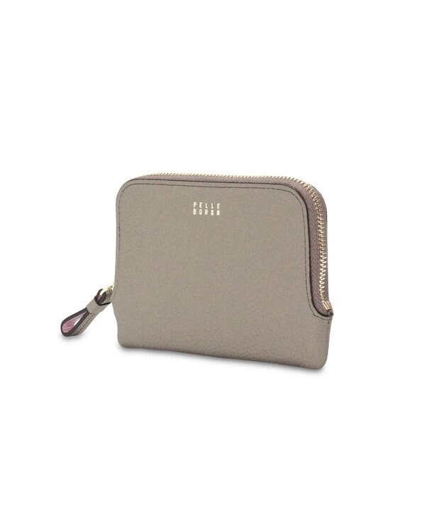 PELLE BORSA ラウンドファスナーミニ財布 Fine Goods フィーネグッズ 5453 トープ