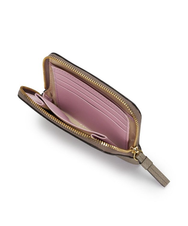 PELLE BORSA ラウンドファスナーミニ財布 Fine Goods フィーネグッズ 5453 トープ