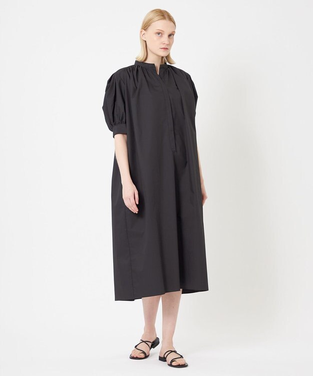 BEIGE， HYDRANGEA / ギャザーワンピース Black