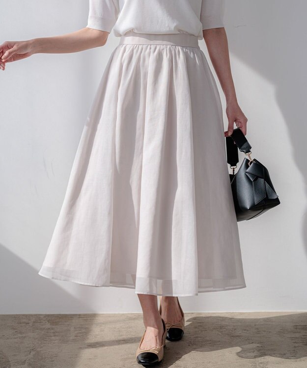 組曲 S 【先行予約】カラーボイル スカート エクリュ系