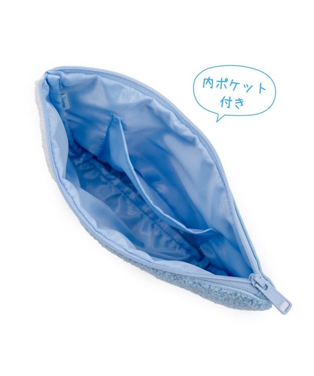 Mother garden しろたん サガラポーチ 《ミルクほしい》 水色