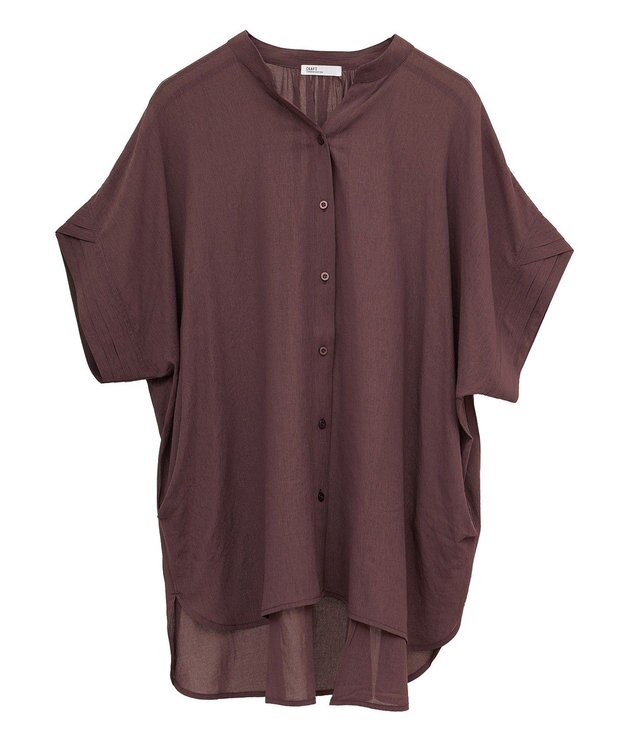 CRAFT STANDARD BOUTIQUE ヴィンテージボイルミルフィーユチュニック Brown
