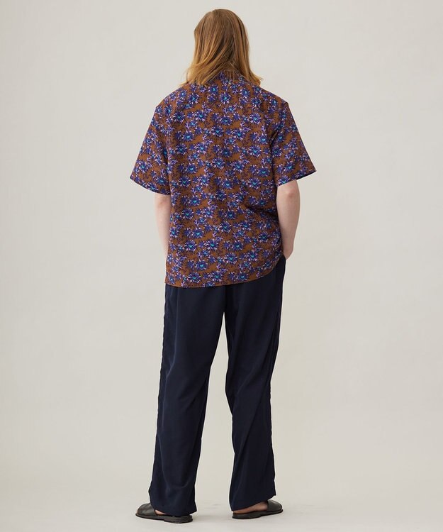 UNFILO MENS TORO TORO オープンカラーシャツ [24年春夏商品] 花柄青